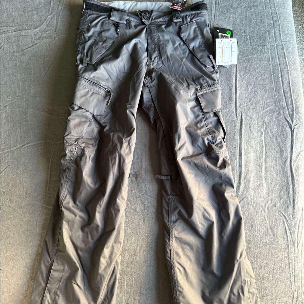 686 Men's Charcoal  Snowboarding Cargo Pants